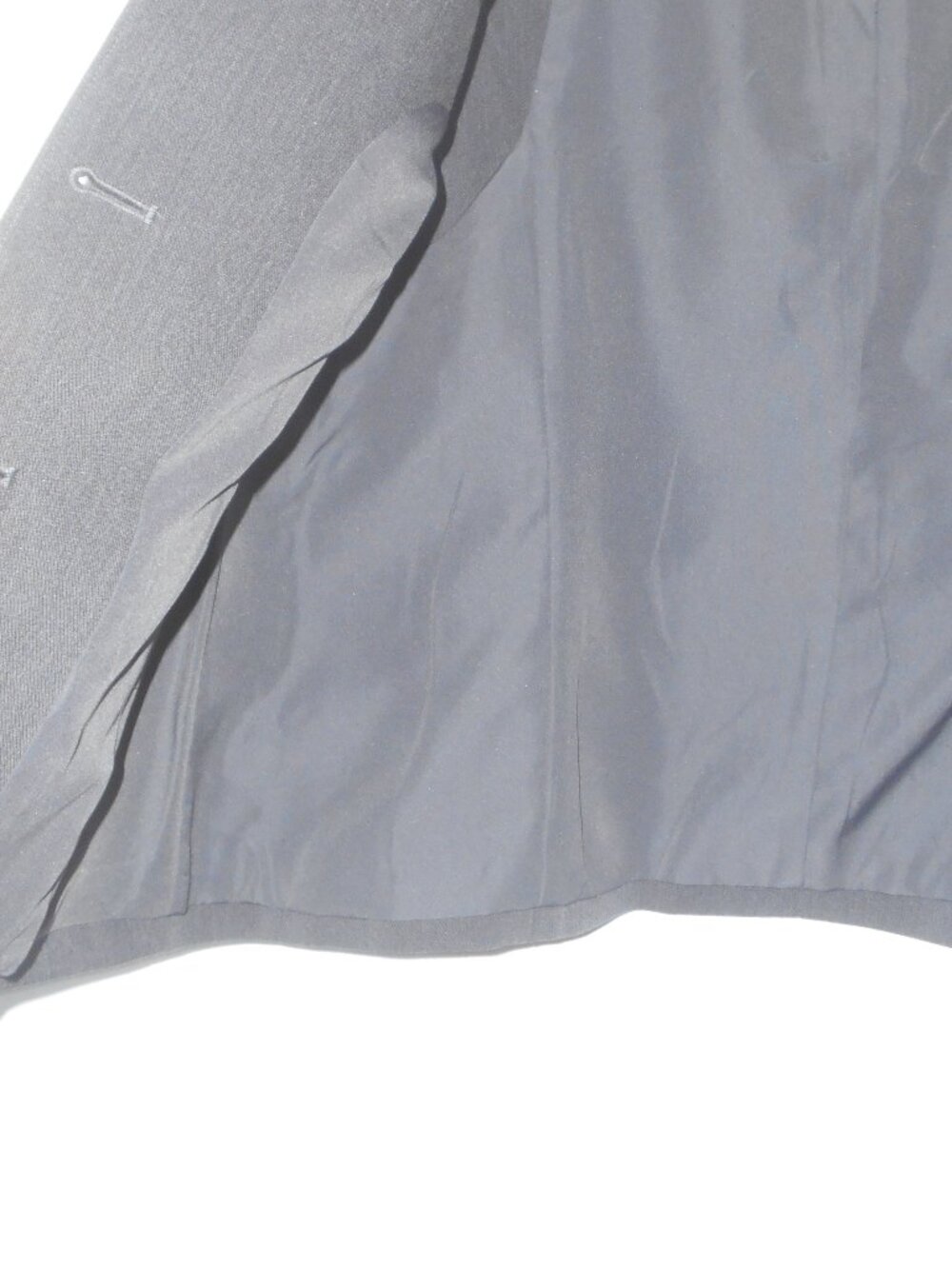 H&M Women's V-Neck Button Front Vest Gray Sleeveless, Size L - Picture 3 of 9